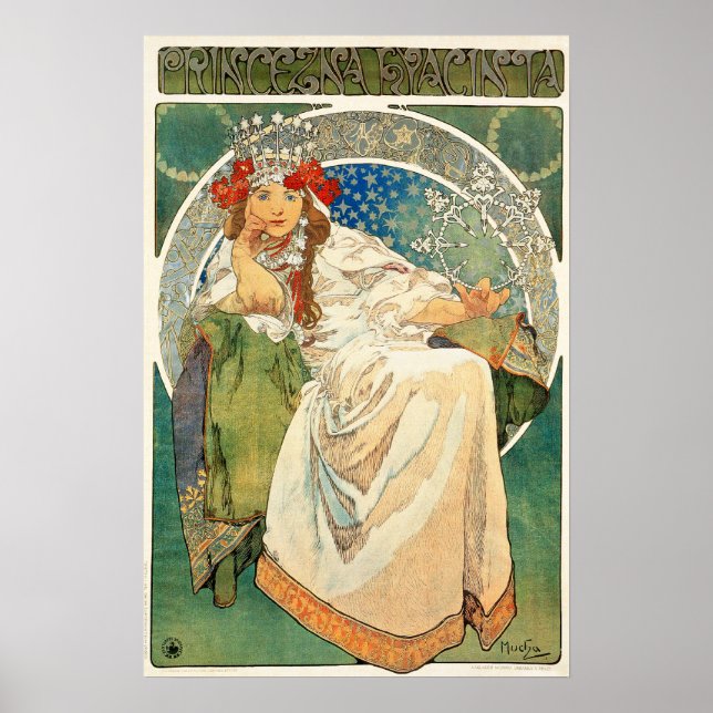 Alphonse Mucha Princess Hyacinth Poster (Vorne)