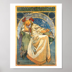 ALPHONSE MUCHA PRINZESSIN HYACIN VINTAGE POSTER 19
