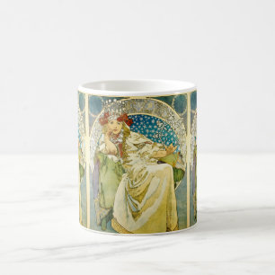 Alphonse Mucha Prinzessin Hyacinth Art Nouveau Kaffeetasse