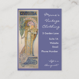 Alphonse Mucha - Sarah Bernhard Gemälde Visitenkarte