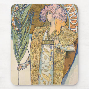 Alphonse Mucha - Sarah Bernhard Malerei Mousepad