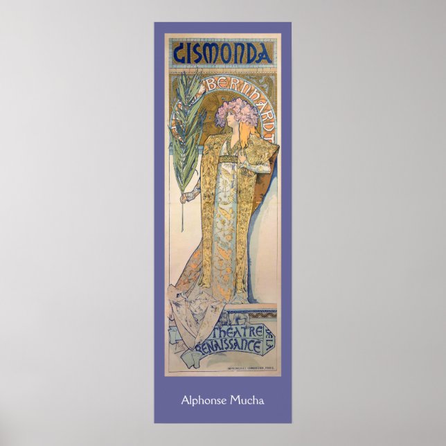 Alphonse Mucha - Sarah Bernhard Painting Poster (Vorne)