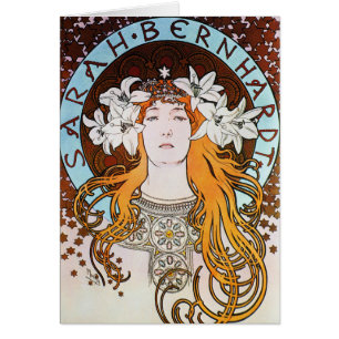 Alphonse Mucha Sarah Bernhardt Vintag Art Nouveau