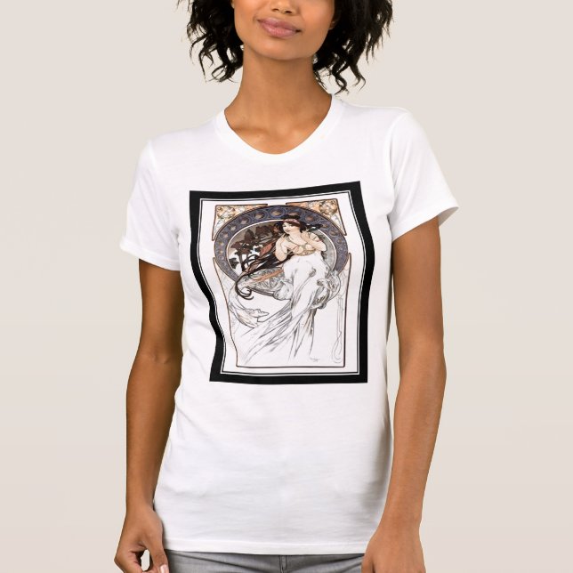 Alphonse Mucha Shirt Vintag (Vorderseite)