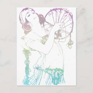 Alphonse Mucha Sinti und Roma Postkarte