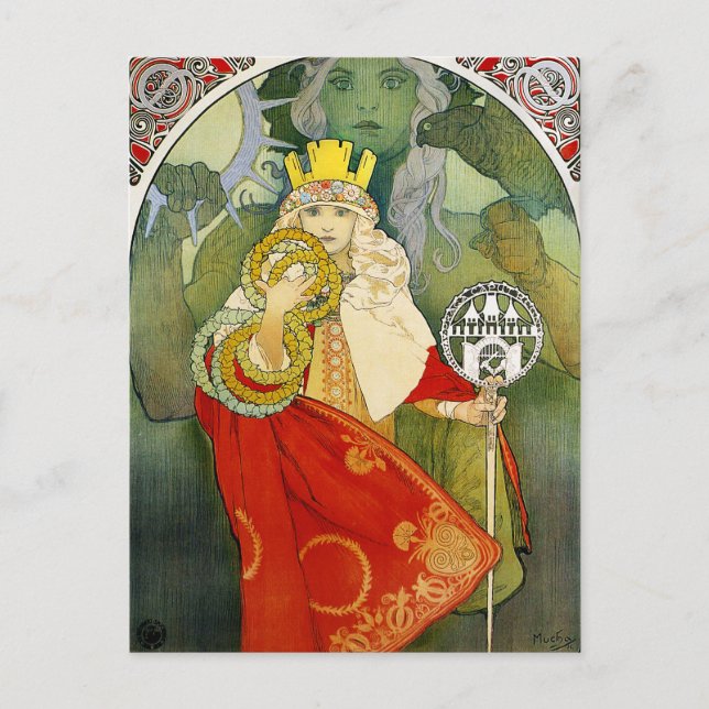 Alphonse Mucha Sokol Festival - Martha Argerich Pr Postkarte (Vorderseite)