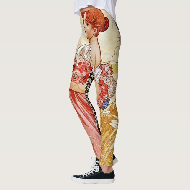 Alphonse Mucha Sommer Leggings (Links)