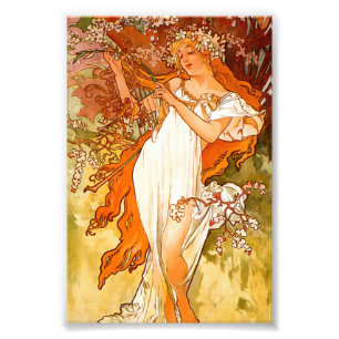 Alphonse Mucha Spring Fotodruck