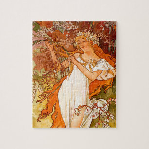 Alphonse Mucha Spring Puzzle