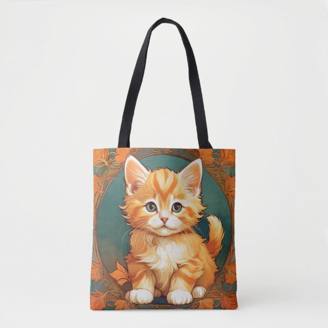 Alphonse Mucha Style Orange Cat (Vorderseite)