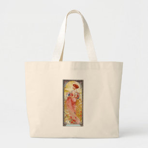 Alphonse Mucha Summer Jumbo Stoffbeutel