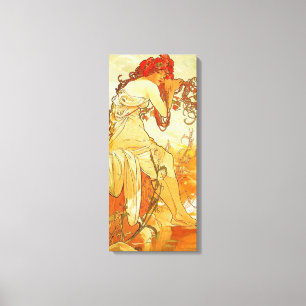 Alphonse Mucha Summer Leinwand Poster
