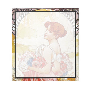Alphonse Mucha Summer Notizblock