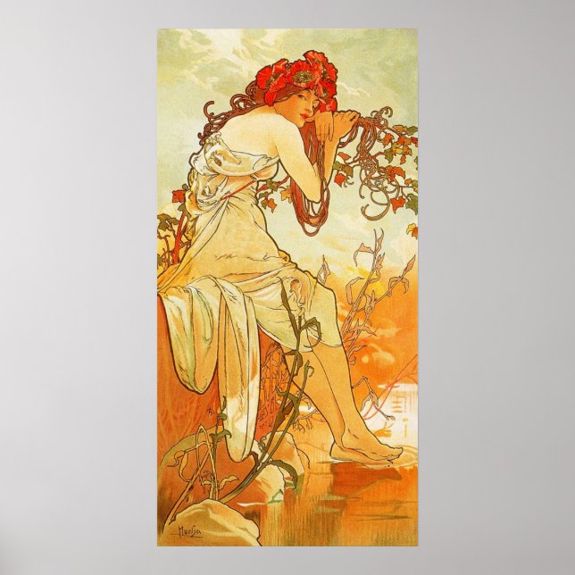 Alphonse Mucha Summer Poster (Vorne)