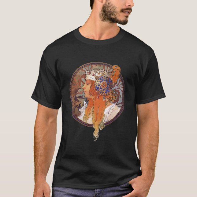Alphonse Mucha T-Shirt (Vorderseite)