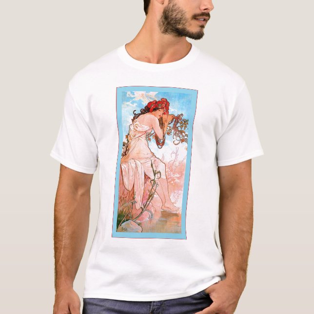 Alphonse Mucha T-Shirt (Vorderseite)