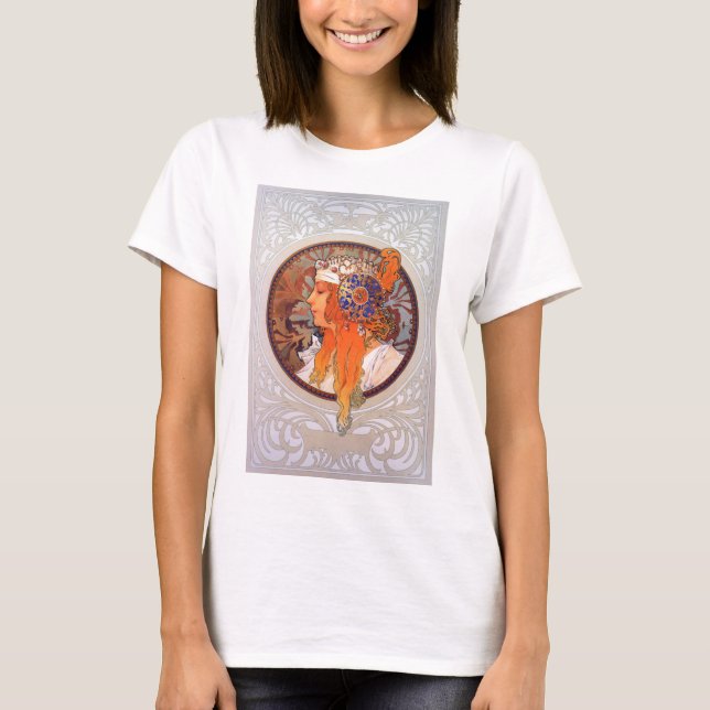 Alphonse Mucha T-Shirt (Vorderseite)