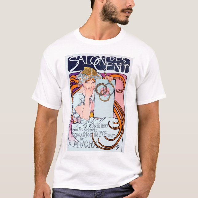 Alphonse Mucha T-Shirt (Vorderseite)