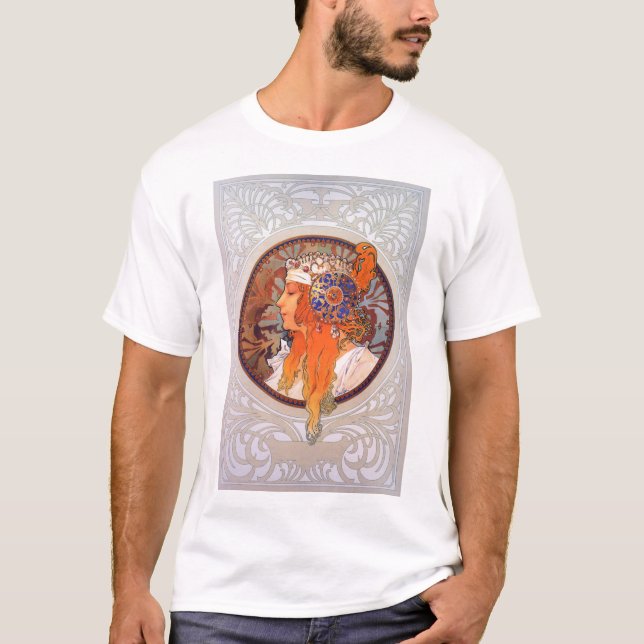 Alphonse Mucha T-Shirt (Vorderseite)