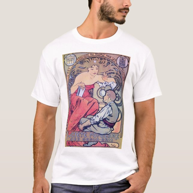 Alphonse Mucha T-Shirt (Vorderseite)