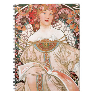 Alphonse Mucha: Tagtraum (Rêverie) Notizblock