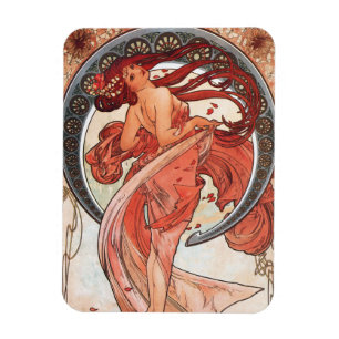 Alphonse Mucha Tanz 1898 Jugendstil Vintag Magnet
