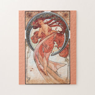 Alphonse Mucha Tanz 1898 Jugendstil Vintag Puzzle