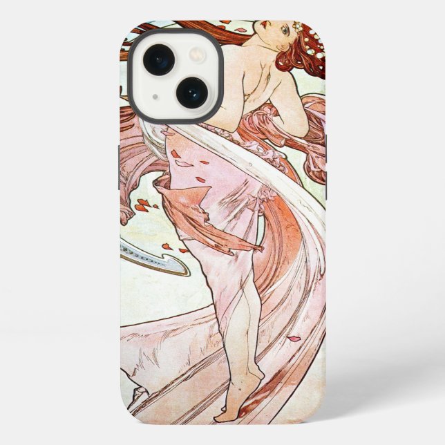 Alphonse Mucha Tanz iPhone Hülle (Rückseite)