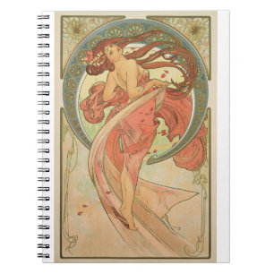 Alphonse Mucha - Tanz Notizblock