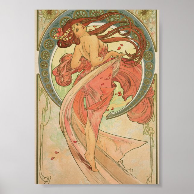 Alphonse Mucha - Tanz Poster (Vorne)