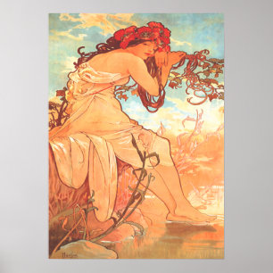 Alphonse Mucha - The Summer - The Seasons Poster