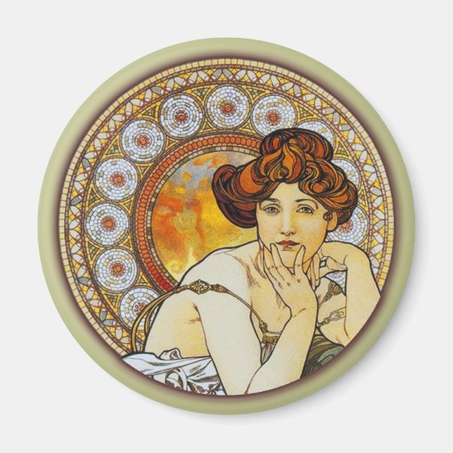 Alphonse Mucha - Topas Magnet (Vorne)