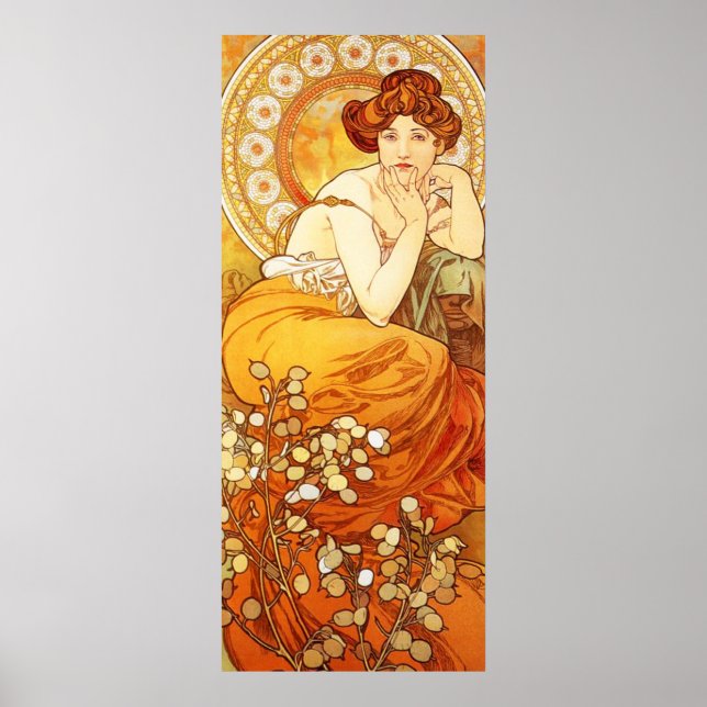 Alphonse Mucha Topaz Poster (Vorne)