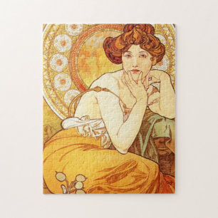 Alphonse Mucha Topaz-Puzzlespiel Puzzle