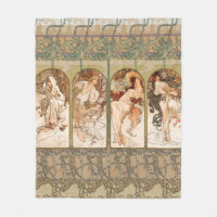 Alphonse Mucha Vier Jahreszeiten 1897 Art Nouveau 