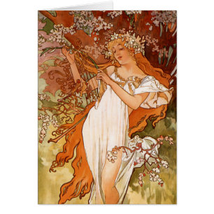 Alphonse Mucha, Vier Jahreszeiten, Frühling