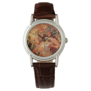 Alphonse Mucha, Vier Jahreszeiten, Herbst Armbanduhr