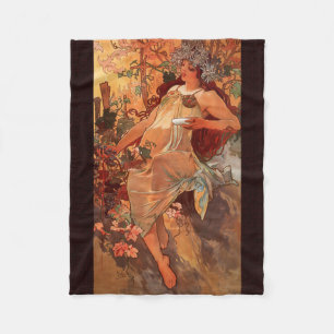 Alphonse Mucha, Vier Jahreszeiten, Herbst Fleecedecke