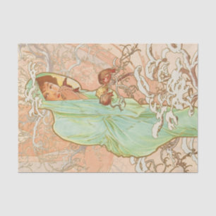 Alphonse Mucha Vintag antikes Dekoupage Papier