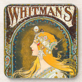 Alphonse Mucha Vintag Whitman's Ad Getränkeuntersetzer