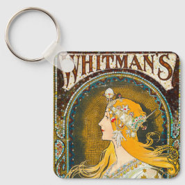 Alphonse Mucha Vintag Whitman's Ad Schlüsselanhänger