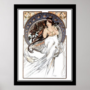 Alphonse Mucha Vintage Plakat französisch