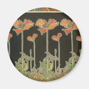 Alphonse Mucha Vintage Populäre Kunst Neue Klatsch Magnet