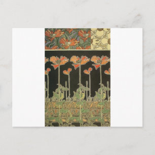 Alphonse Mucha Vintage Populäre Kunst Neue Klatsch Postkarte