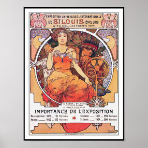 Alphonse Mucha - Weltausstellung St. Louis 1904 Poster