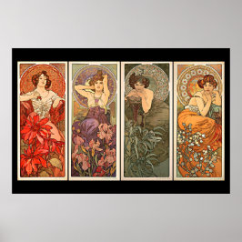Alphonse Mucha Wertvoll Stones Poster