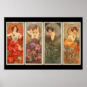 Alphonse Mucha Wertvoll Stones Poster
