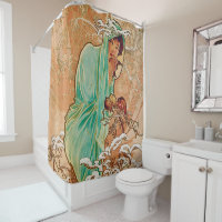 Alphonse Mucha,Winter,Art Nouveau,Poster,Vintag