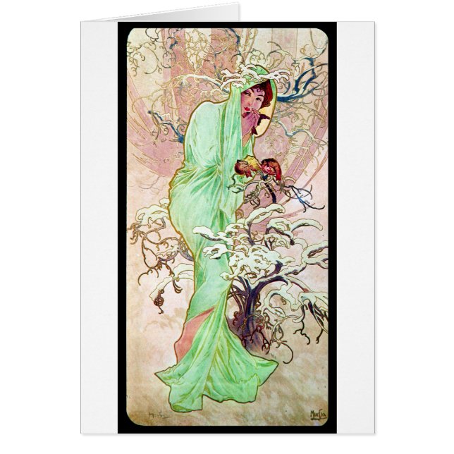 Alphonse Mucha Winter II (Vorne)