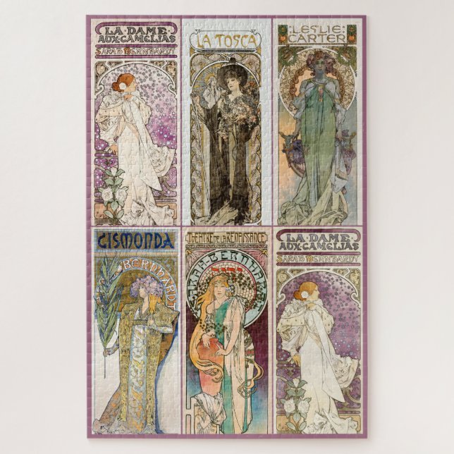 Alphonse Mucha Women Puzzle (Vertikal)